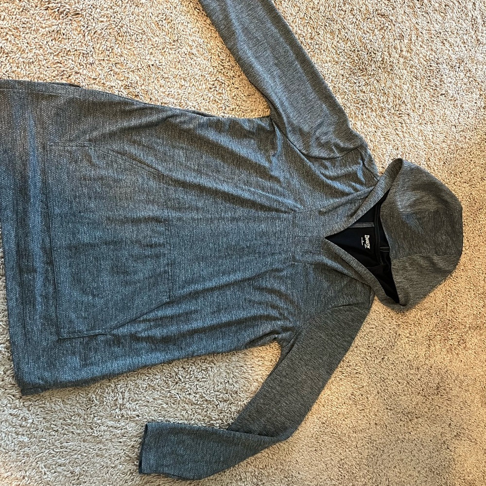Duluth Trading Co Gray Long Sleeve Hoodie